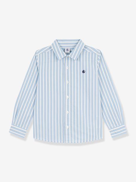 Chemise enfant Petit Bateau bleu ciel 1 - vertbaudet enfant 