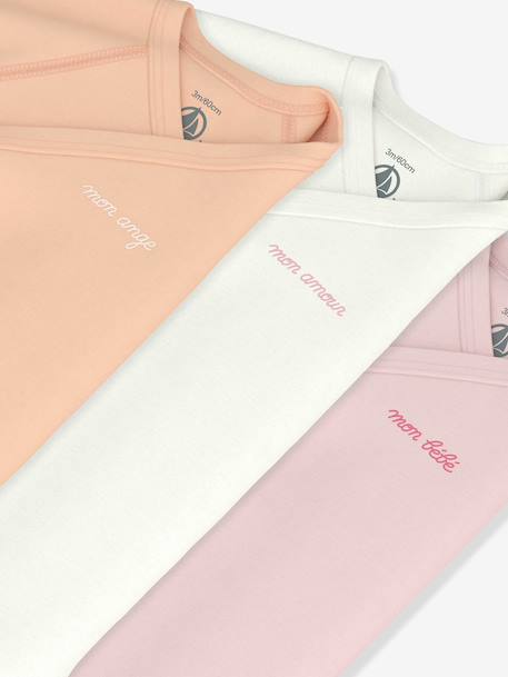 Lot 3 bodies croisés bébé Petit Bateau vert sauge 3 - vertbaudet enfant 