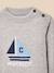 Pull bébé en coton biologie et laine Gris chine clair 2 - vertbaudet enfant 