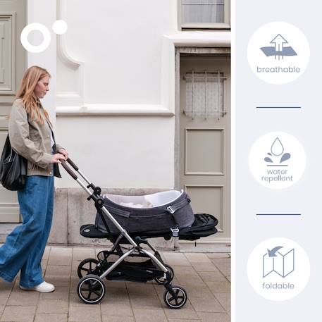 Couffin bébé nomade nest&go Gris 3 - vertbaudet enfant 