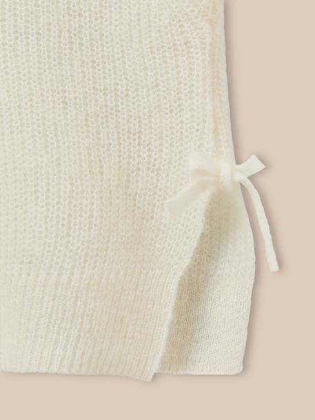 Pull sans manches fille - collection junior Ecru 2 - vertbaudet enfant 