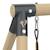 Portique 2 balançoires et vis-à-vis barbouzet bois h224cm Marron - gris anthracite - vert kaki - moutarde 4 - vertbaudet enfant 