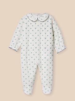 Bébé-Pyjama, surpyjama-Dors-bien en velours imprimé bébé