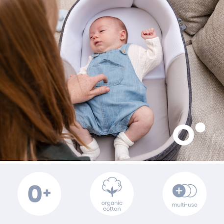 Couffin bébé nomade nest&go Gris 2 - vertbaudet enfant 