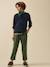 Pull point fantaisie garçon Marine+Vert 5 - vertbaudet enfant 