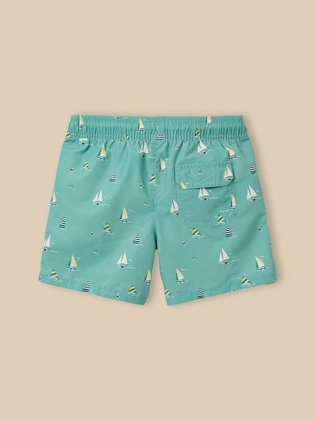 Short de bain 'voiliers' Menthe 2 - vertbaudet enfant 