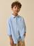 Chemise en micro vichy garçon. Bleu 6 - vertbaudet enfant 