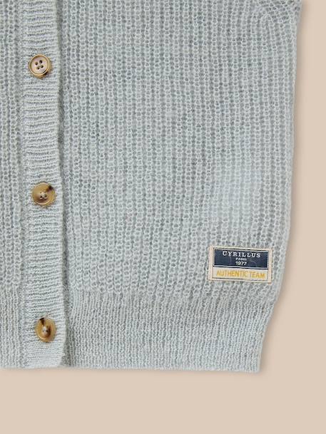 Cardigan fille laine et mohair Gazon+Vert d'eau 7 - vertbaudet enfant 
