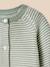 Cardigan rayé bébé - coton biologique Rayure amande 2 - vertbaudet enfant 