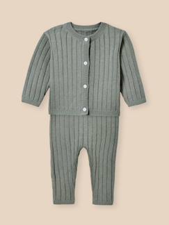 -Ensemble bébé coton biologique et laine
