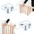 Barrière de sécurité enfant extensible deco pop Blanc+Marron+Noir 10 - vertbaudet enfant 