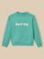 Sweat chiné à message garçon - coton biologique Denim bleu+Menthe 6 - vertbaudet enfant 