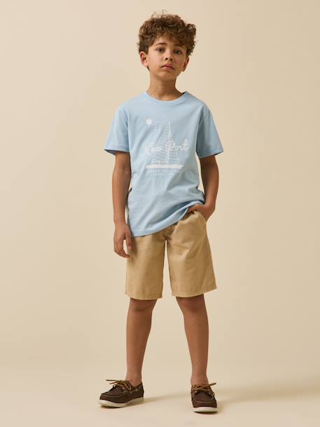 T-shirt imprimé garçon - coton biologique Blanc/surf+Bleu ciel / voilier+Bleu/skate+Celadon/fish+Gris chine/tennis+Marine / surflife 8 - vertbaudet enfant 