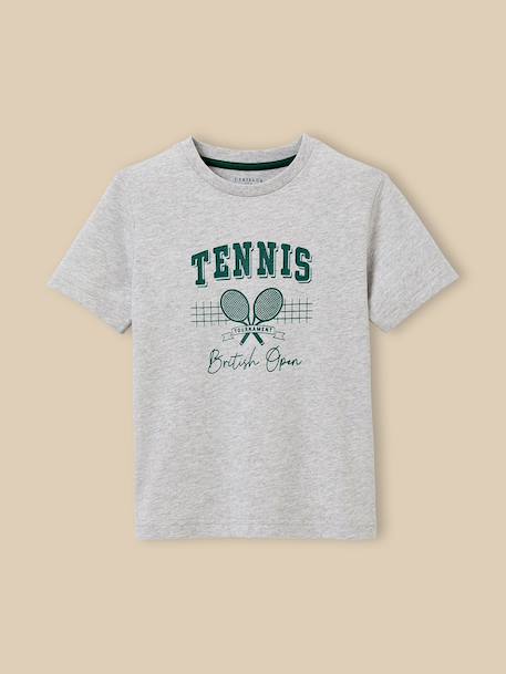 T-shirt imprimé garçon - coton biologique Blanc/surf+Bleu ciel / voilier+Bleu/skate+Celadon/fish+Gris chine/tennis+Marine / surflife 19 - vertbaudet enfant 