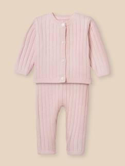 -Ensemble bébé coton biologique et laine