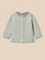 Cardigan rayé bébé - coton biologique Rayure amande 1 - vertbaudet enfant 