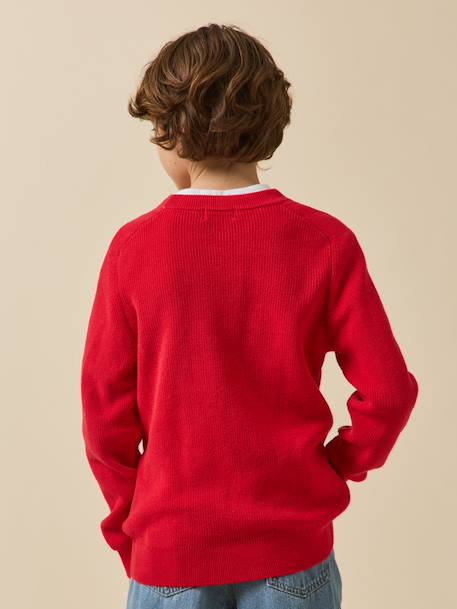 Pull garçon Rouge 4 - vertbaudet enfant 