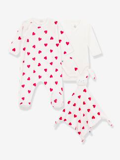 Coffret naissance coton cœur Petit Bateau  - vertbaudet enfant