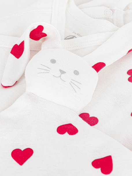 Coffret naissance coton cœur Petit Bateau blanc 3 - vertbaudet enfant 