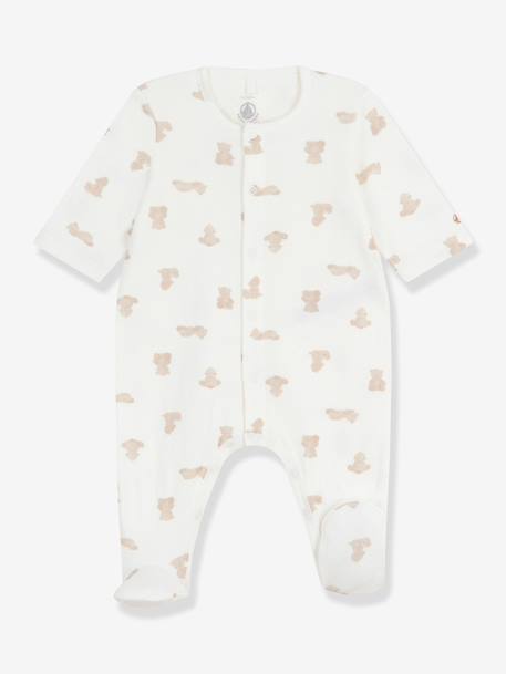 Pyjama bébé imprimé Petit Bateau blanc 1 - vertbaudet enfant 