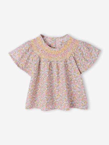 Ensemble bébé fille blouse + short multicolore 3 - vertbaudet enfant 