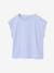 Lot de 3 tee-shirts fille fantaisie manches courtes bleu grisé+bleu pâle+rose poudré 12 - vertbaudet enfant 
