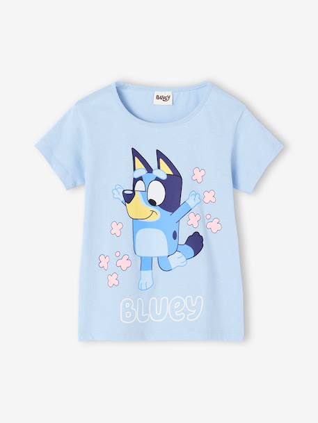 Pyjashort fille coton Bluey rayé rose 2 - vertbaudet enfant 