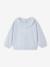 Sweat bébé fille collerette bleu clair 1 - vertbaudet enfant 