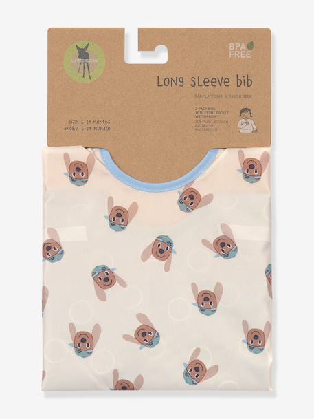 Lot de 2 bavoirs manches longues LÄSSIG bleu glacier+blush+Happy Rascals Cœur+Happy Rascals Smile+lilas+Little Forest lapin - Rose + b+Little Forest Renard - Vert ol+Little Mateys orange épicée+Little Mateys royal bleu+Tiny Farmer Mouton - Blanc+vert 58 - vertbaudet enfant 