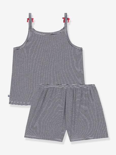 Ensemble pyjama bretelles Petit Bateau marine 3 - vertbaudet enfant 