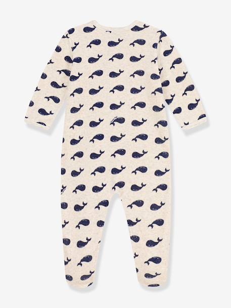 Dors bien bébé velours baleines beige 2 - vertbaudet enfant 