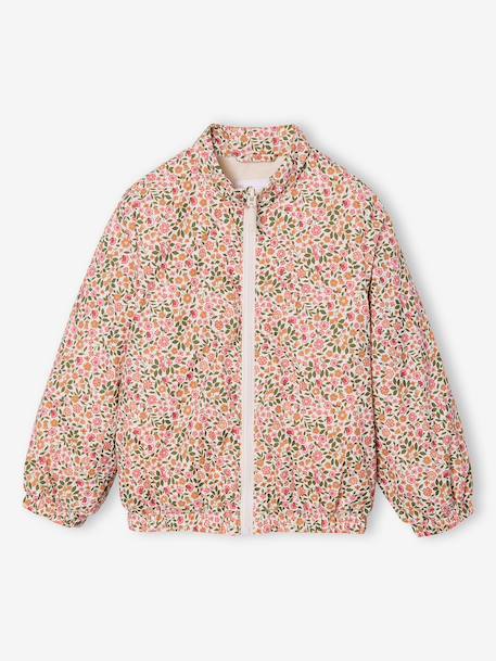 Parka fille 3 en 1 parka et coupe-vent imprimé fleurs kaki 7 - vertbaudet enfant 