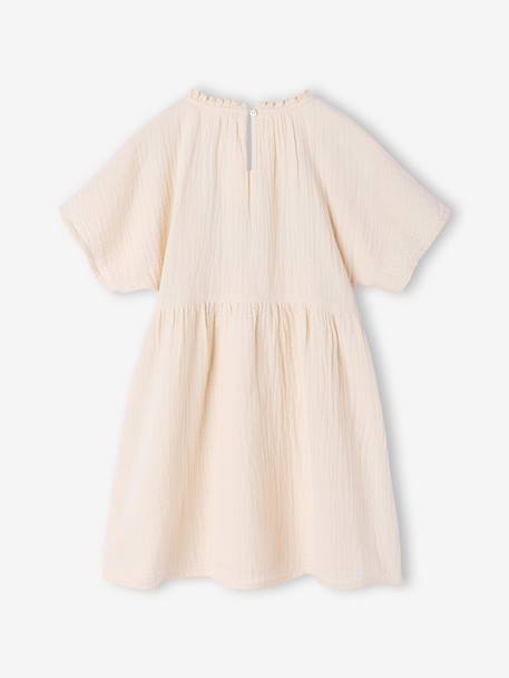 Robe brodée fille Capsule mère-fille sable 5 - vertbaudet enfant 