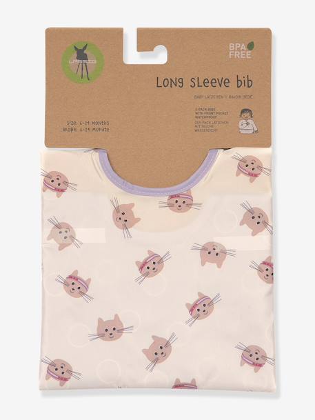 Lot de 2 bavoirs manches longues LÄSSIG bleu glacier+blush+Happy Rascals Cœur+Happy Rascals Smile+lilas+Little Forest lapin - Rose + b+Little Forest Renard - Vert ol+Little Mateys orange épicée+Little Mateys royal bleu+Tiny Farmer Mouton - Blanc+vert 21 - vertbaudet enfant 