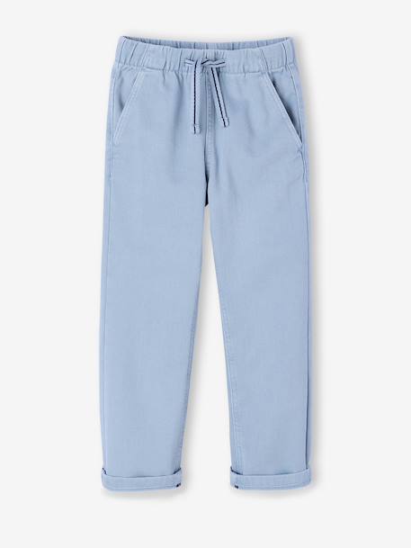 Pantalon garçon  fluide facile à enfiler garçon beige+bleu moyen+bleu nuit+terracotta 10 - vertbaudet enfant 