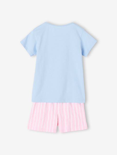 Pyjashort fille coton Bluey rayé rose 4 - vertbaudet enfant 