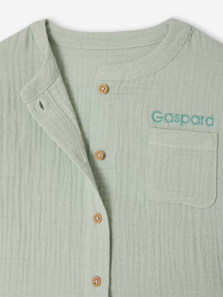 Ensemble 3 pièces short bébé garçon vert d'eau 5 - vertbaudet enfant 