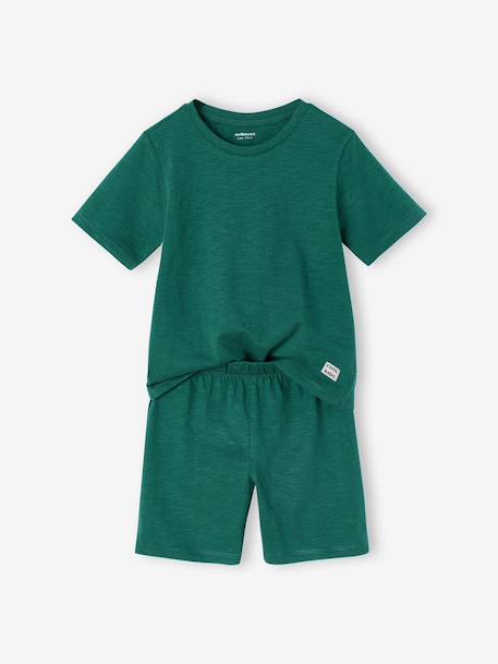 Lot pyjama short uni bleu chambray 3 - vertbaudet enfant 