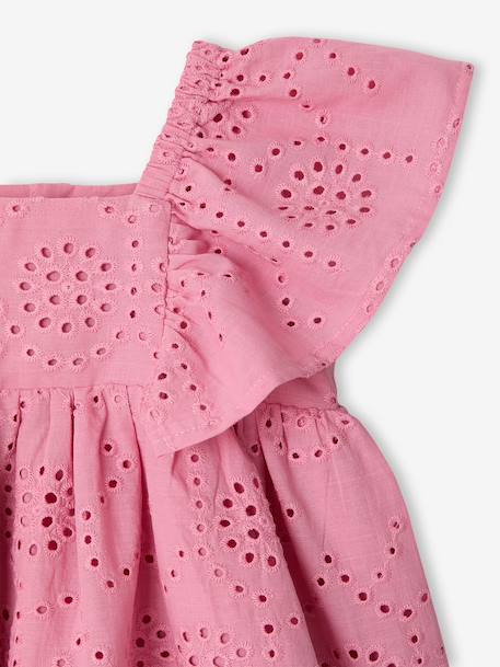 Robe bébé fille broderie anglaise rose 4 - vertbaudet enfant 