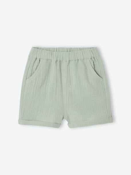 Ensemble 3 pièces short bébé garçon vert d'eau 8 - vertbaudet enfant 