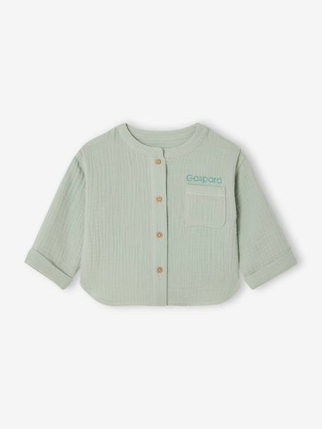 Ensemble 3 pièces short bébé garçon vert d'eau 7 - vertbaudet enfant 
