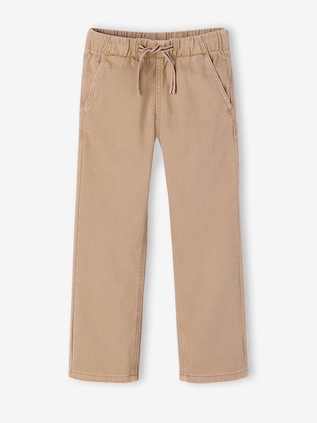 Pantalon garçon  fluide facile à enfiler garçon beige+bleu moyen+bleu nuit+terracotta 4 - vertbaudet enfant 