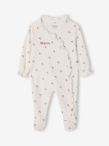 Pyjama Naissance fille cerise écru 8 - vertbaudet enfant 