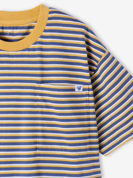 T-shirt manches courtes garçon rayé bleu 5 - vertbaudet enfant 