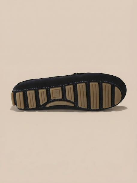 Mocassins suédés garçon Beige+Marine 10 - vertbaudet enfant 