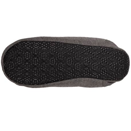 Chaussons mules en jersey et semelle à picots antidérapants Gris chiné foncé 4 - vertbaudet enfant 