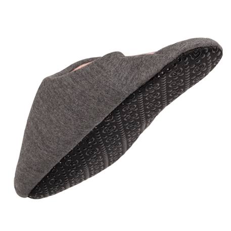 Chaussons mules en jersey et semelle à picots antidérapants Gris chiné foncé 5 - vertbaudet enfant 