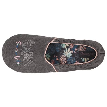 Chaussons slippers Gris chiné foncé 2 - vertbaudet enfant 