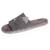 Chaussons sandales en jersey et semelle à picots antidérapants Gris chiné foncé 1 - vertbaudet enfant 