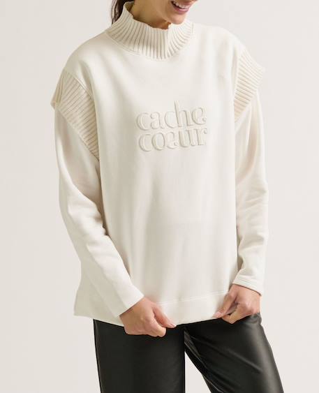 Sweat de grossesse et allaitement harper Ivoire 1 - vertbaudet enfant 